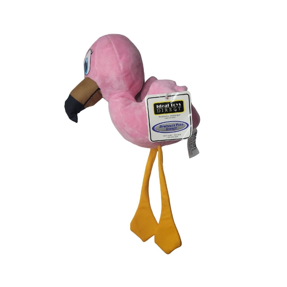 Ideal Toys Direct Pink Flamingo 12" Plush Stuffed Animal Toy